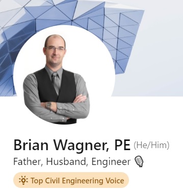 Brian Wagner LinkedIn Top Civil Engineering Voice - Dabldo