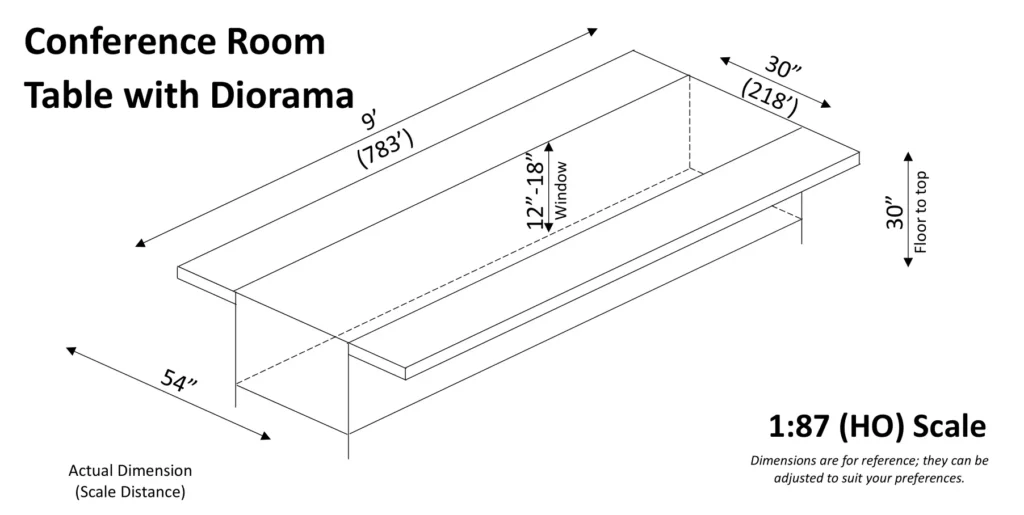 Concept Diorama Schematic - Conference Room Table